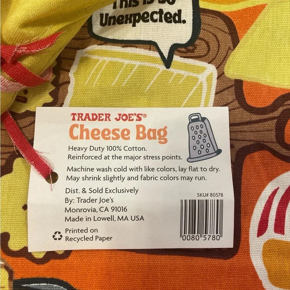 Trader Joe’s Cheese Experience Reusable Tote Bag